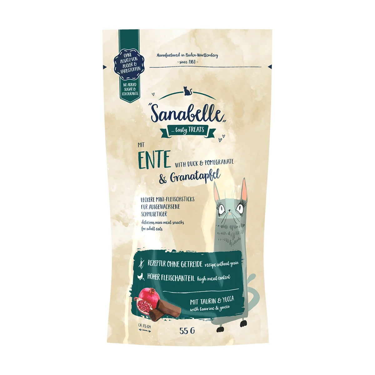 Sanabelle Katzensnack Ente & Granatapfel 55g kaufen