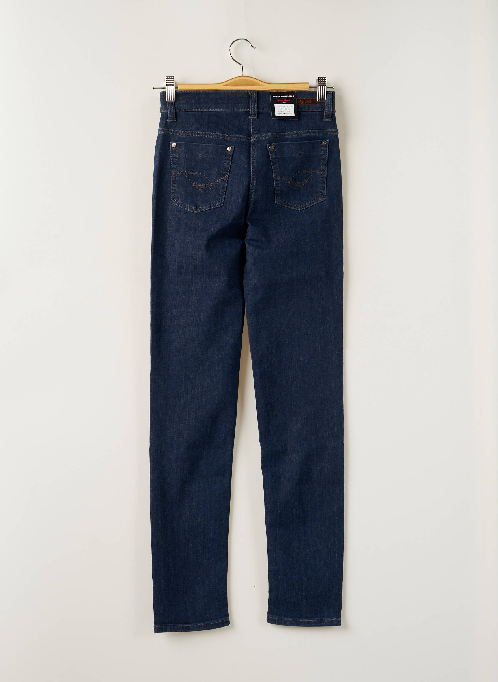 Anna Montana Jeans Coupe Slim Femme couleur bleu