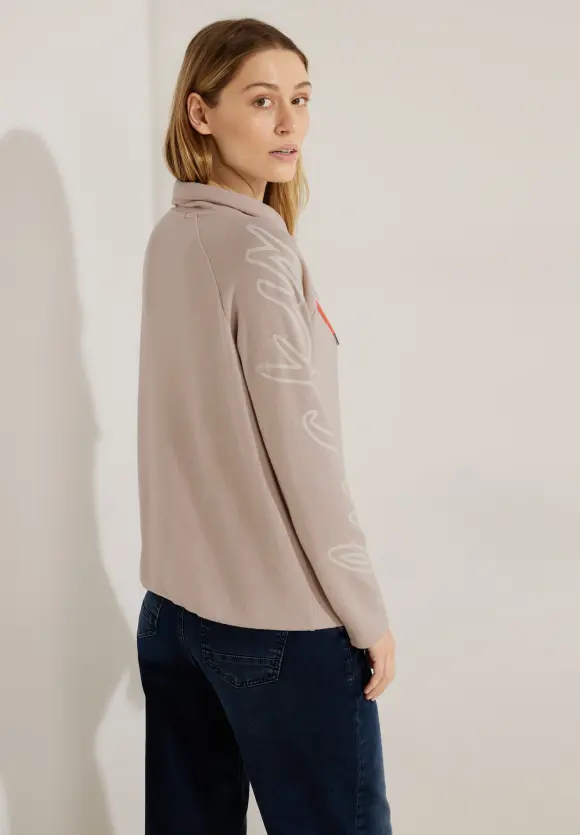 CECIL Cosy Shirt mit Volumenkragen