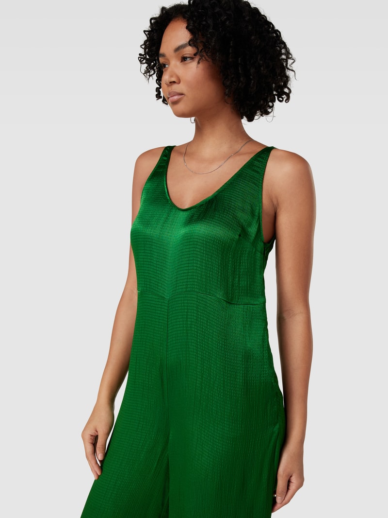 Jumpsuit mit U-Ausschnitt in grün