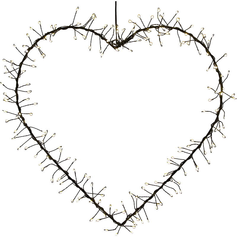 Home String hjerte 40 cm 200 LED
