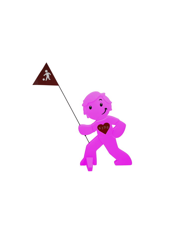 StreetBuddy StreetBuddy Warnfigur für Kindersicherheit in Magenta günstig kaufen onesize