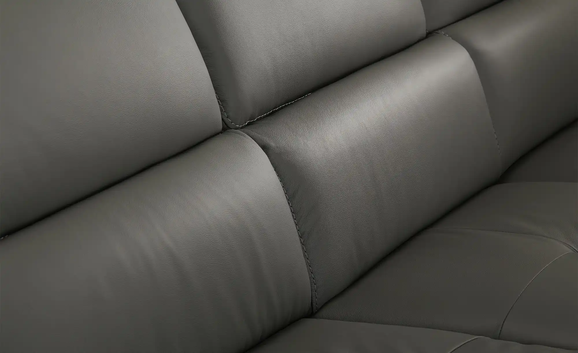 Primo Leder-Ecksofa Danae klein
