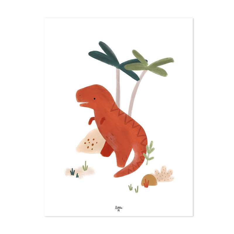 Lot de 4 Affiches non encadrée Sunny dino Lilipinso and Co