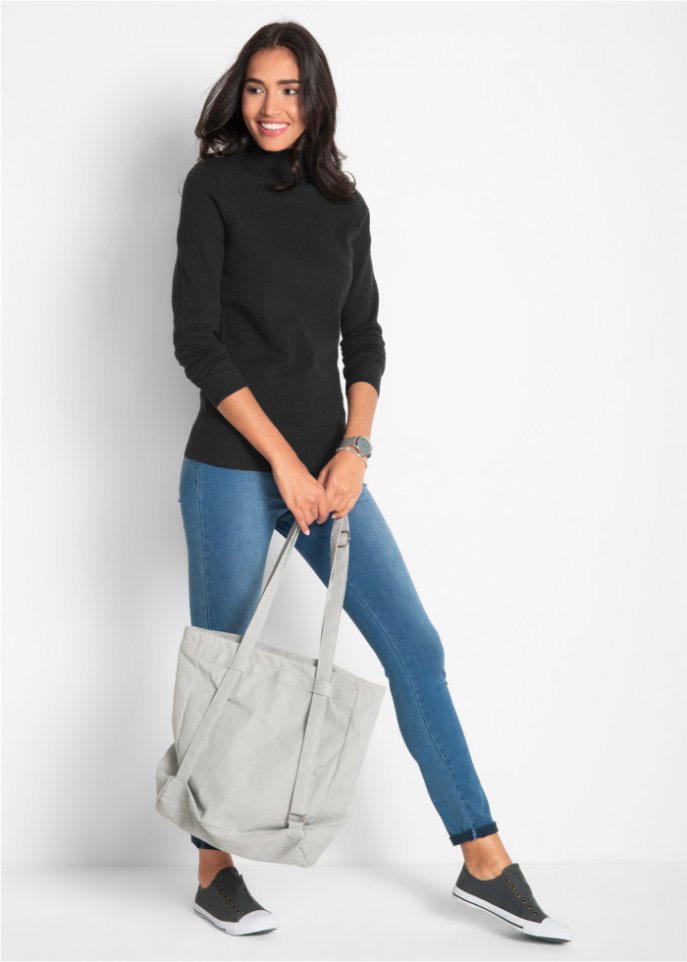 Basic Rollkragenpullover