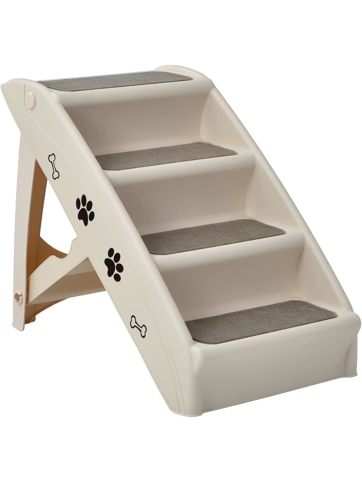 COSTWAY 4-stufig Haustiertreppe in Beige günstig kaufen onesize