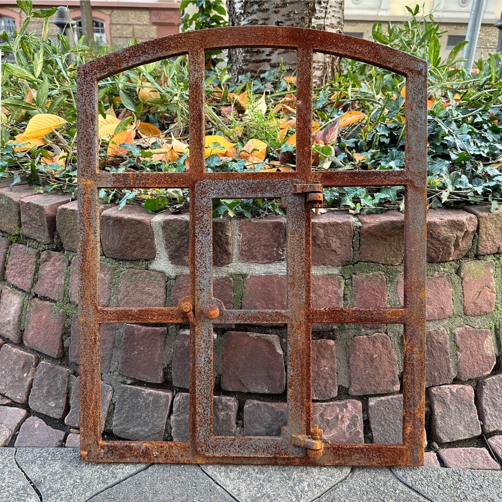 Aubaho Fenster Stallfenster Rost Fenster zum Öffnen Scheunenfenster 71cm Eisen Antik-