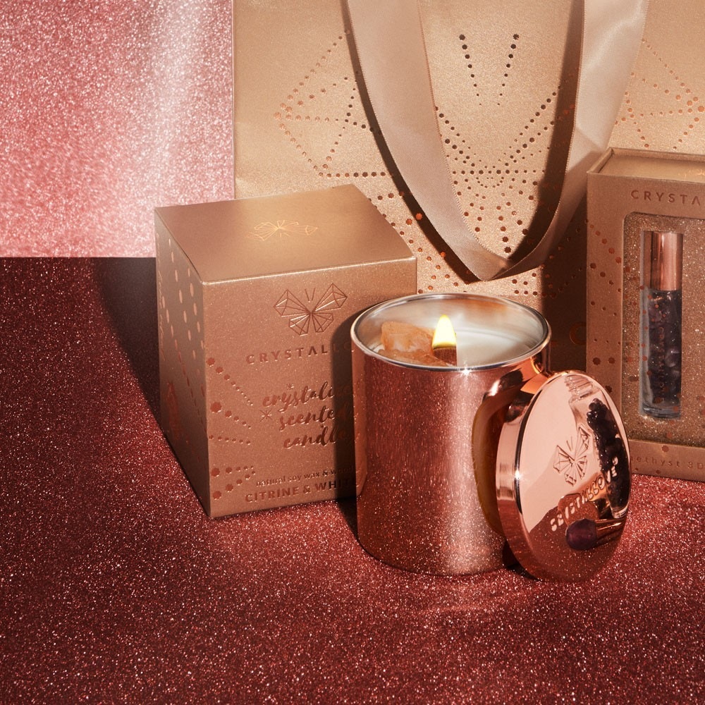 Świeca Crystallove Soy Citrine & White Tea – edycja limitowana