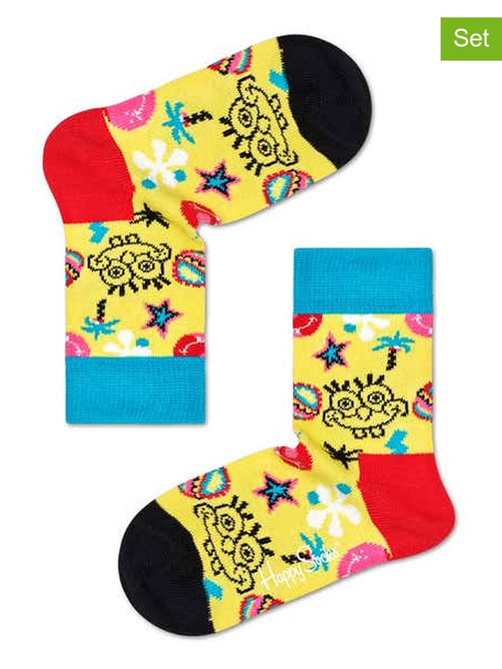 Happy Socks 2er-Set: Socken in Gelb günstig kaufen