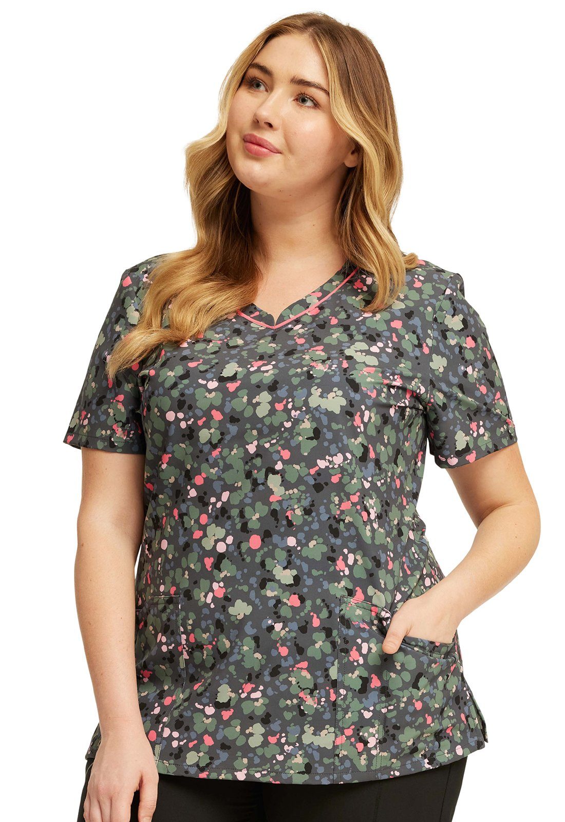 Cherokee Funktionsbluse Bunt bedruckter Damen Kasack 