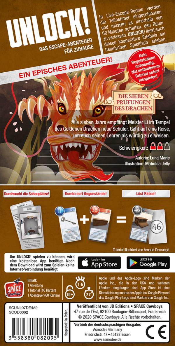 Unlock! - Die sieben Prüfungen des Drachen (Einzelszenario)