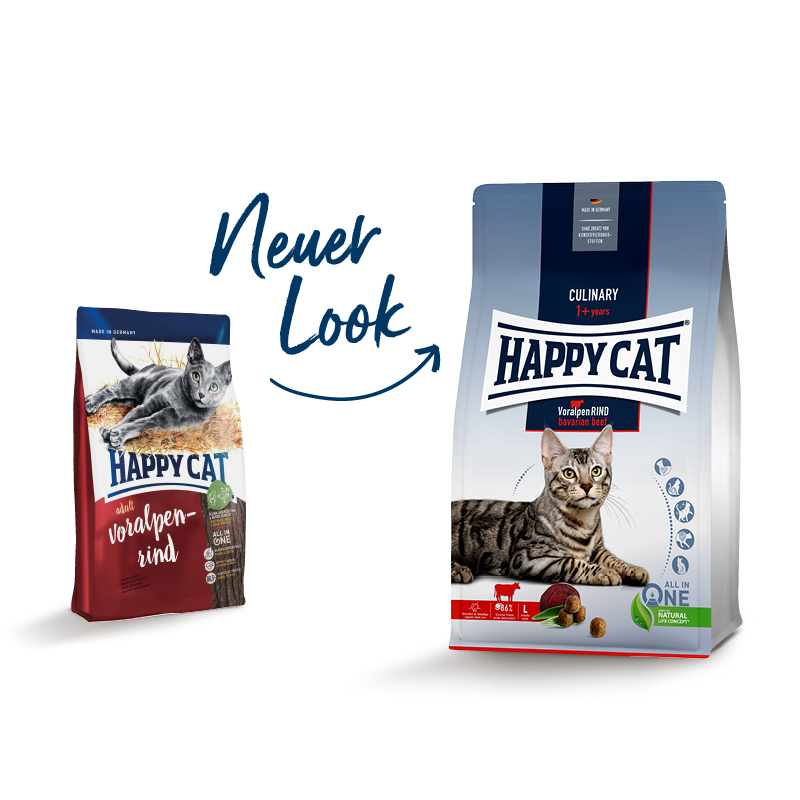 HAPPY CAT Trockenfutter HAPPY CAT Culinary Adult Voralpen Rind 4 kg