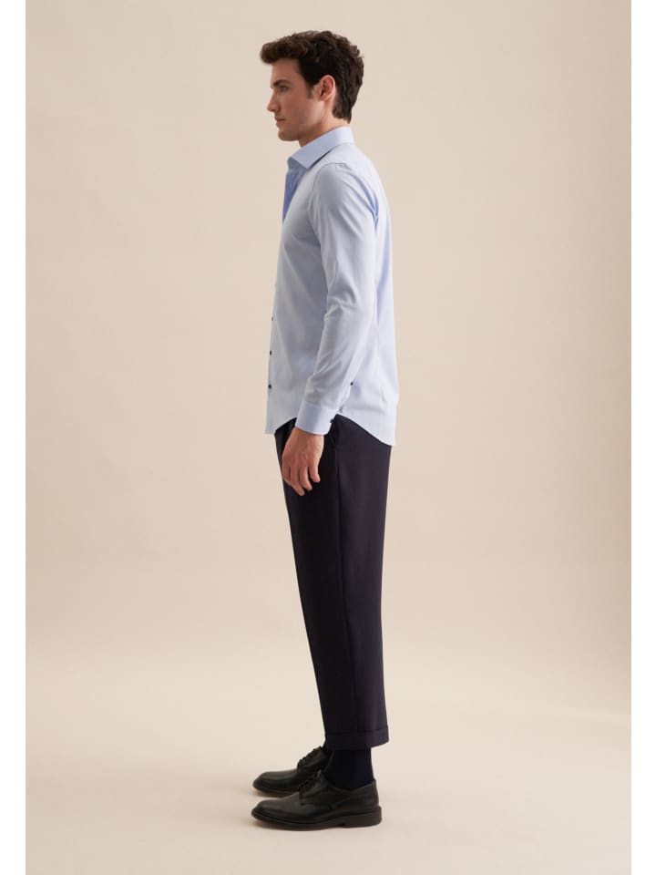 Seidensticker Business Hemd Slim in Mittelblau günstig kaufen