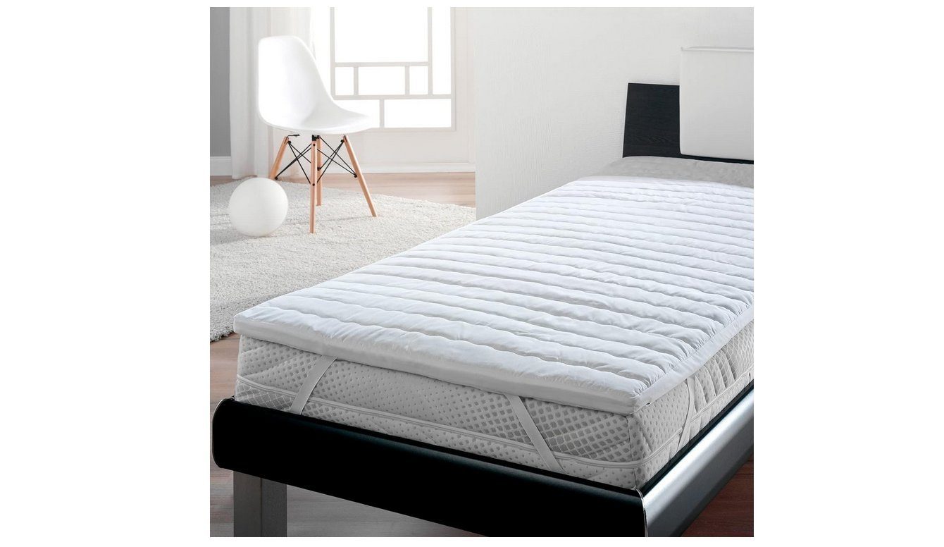 Matratzenauflage Topper mit viscoelastischer Kaltschaumfüllung Memory Foam orthopädisc Lumaland, orthopädisch