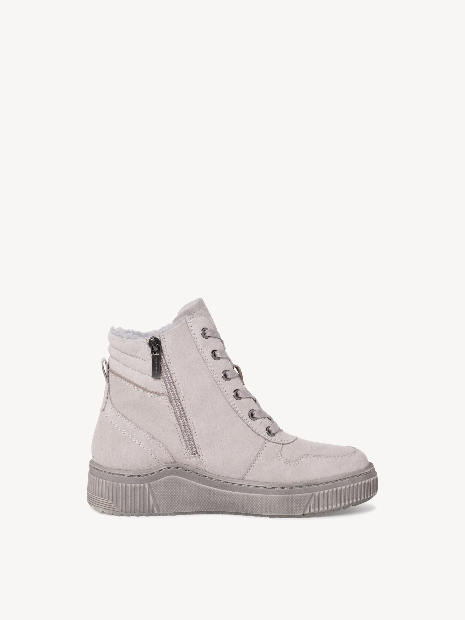 Bottine en cuir - gris