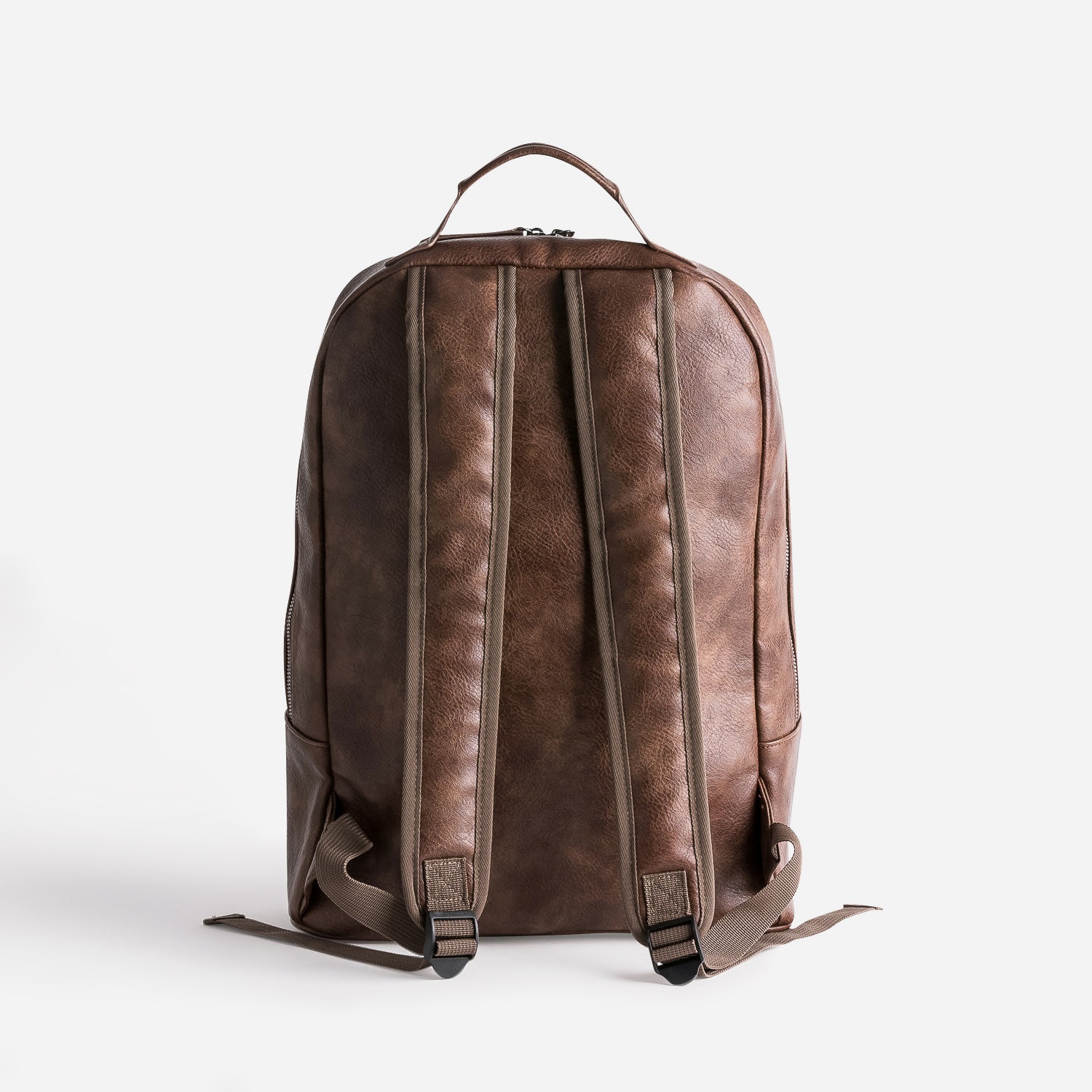 Sac à dos marron patiné