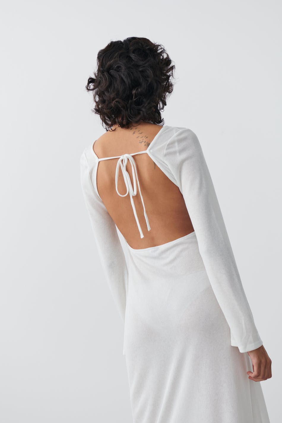 Open back maxi dress