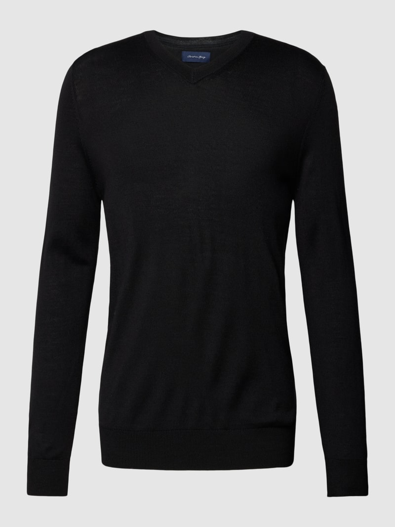 Strickpullover in schwarz
