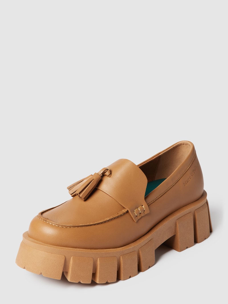 Tassel-Loafer mit Quasten in camel