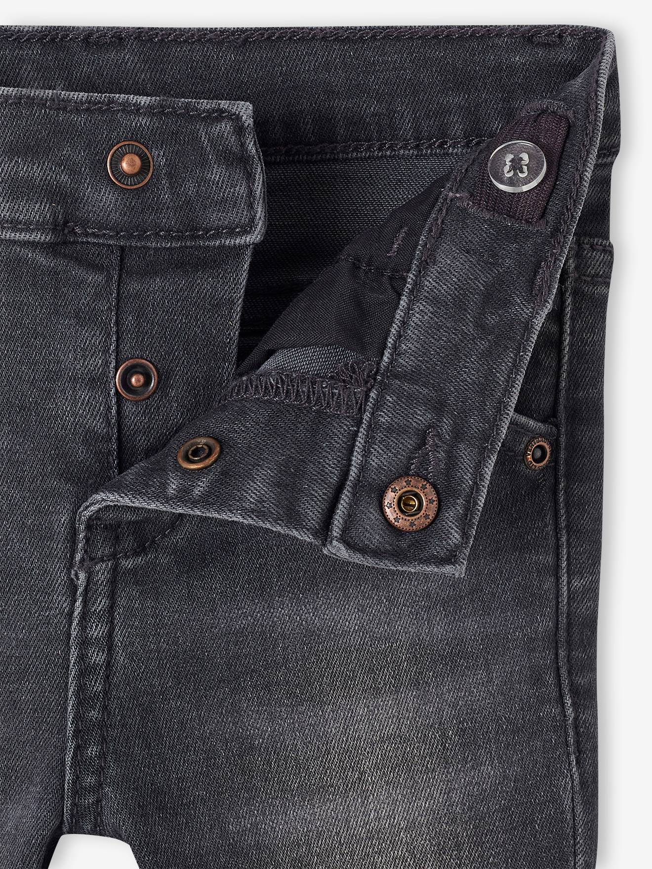 Jean bébé coupe droite BASICS denim gris
