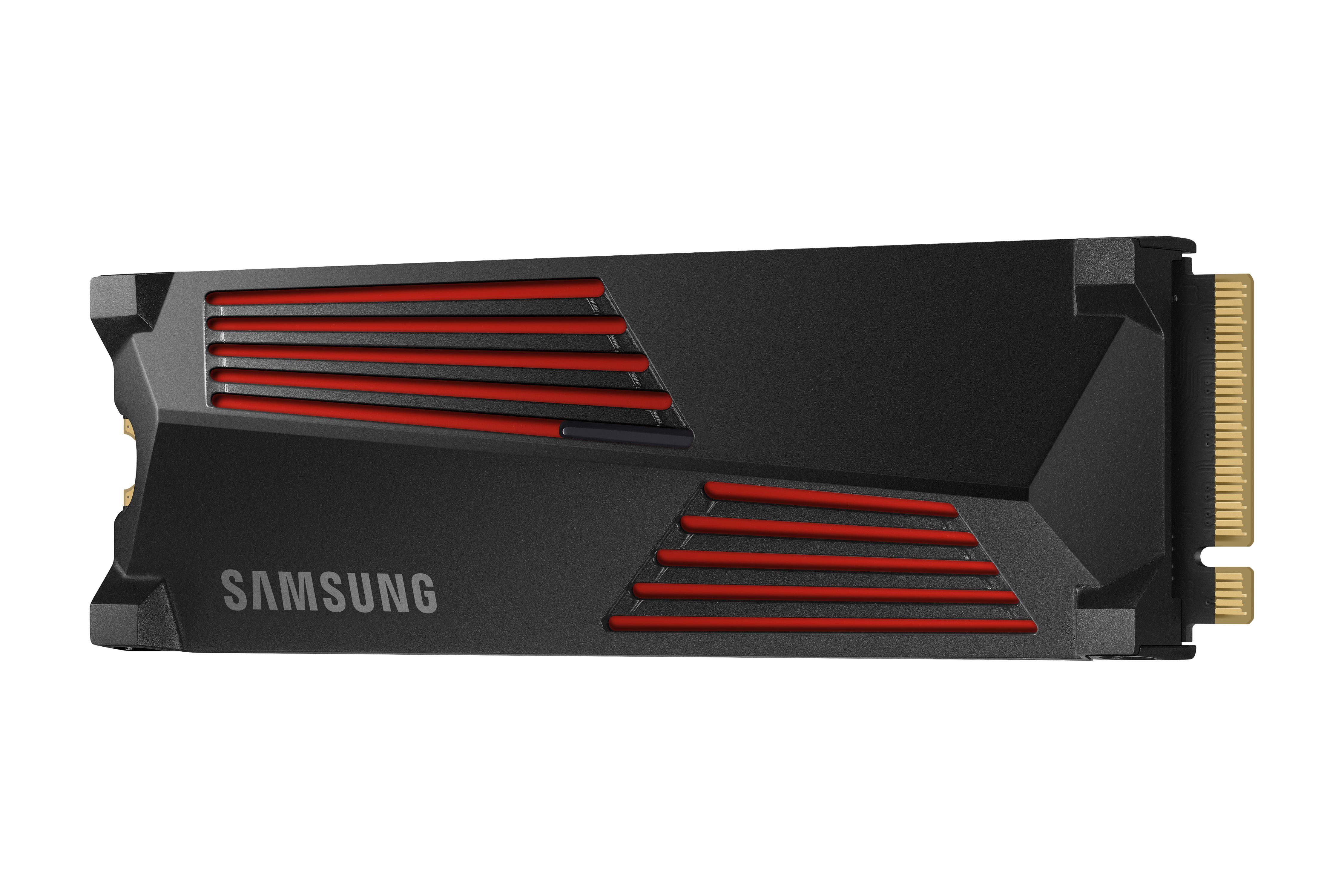 Samsung 990 PRO Heatsink interne SSD (4TB) 7450 MB/S Lesegeschwindigkeit, 6900 MB/S Schreibgeschwindigkeit, mit Kühlkörper