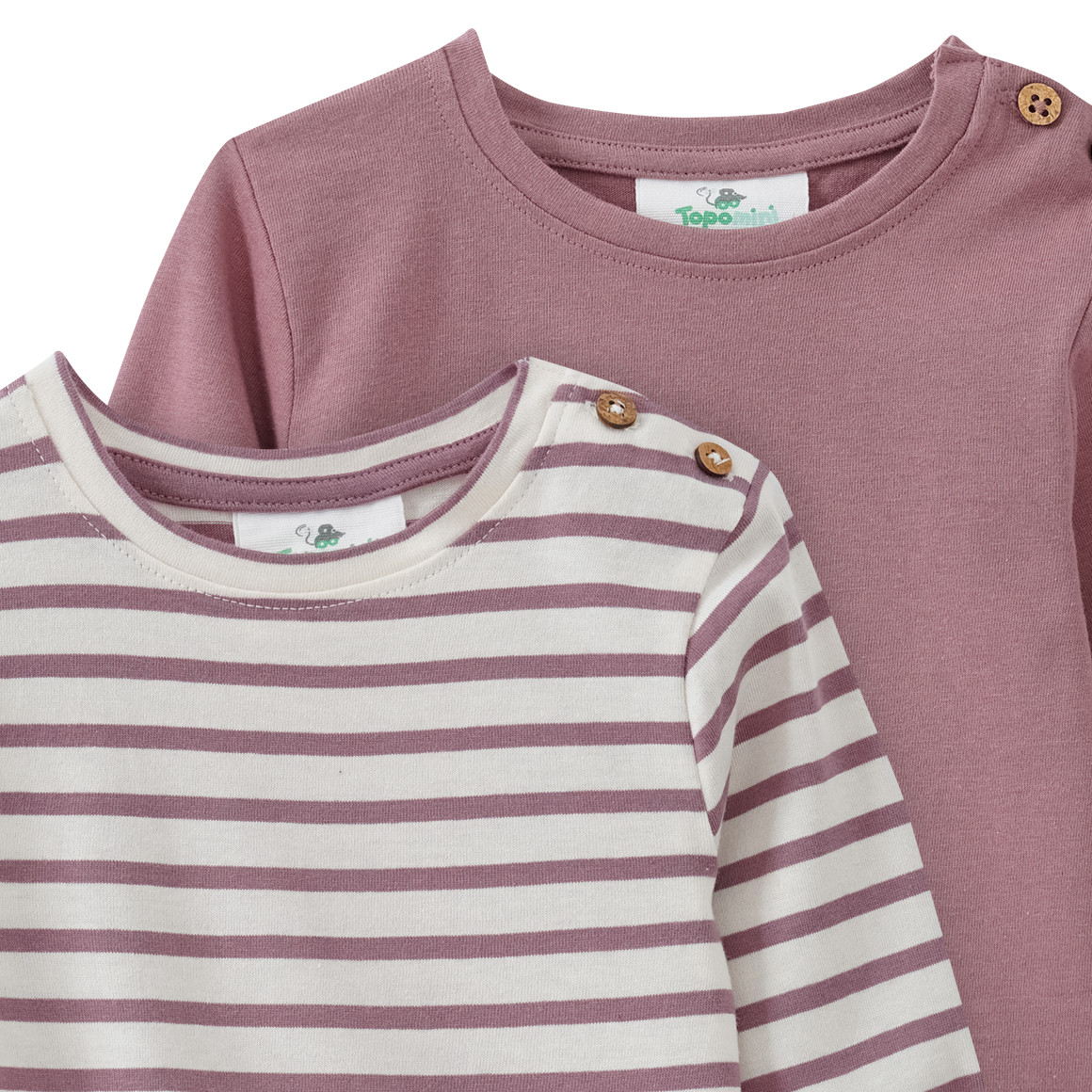 2 Baby Langarmshirts im Set