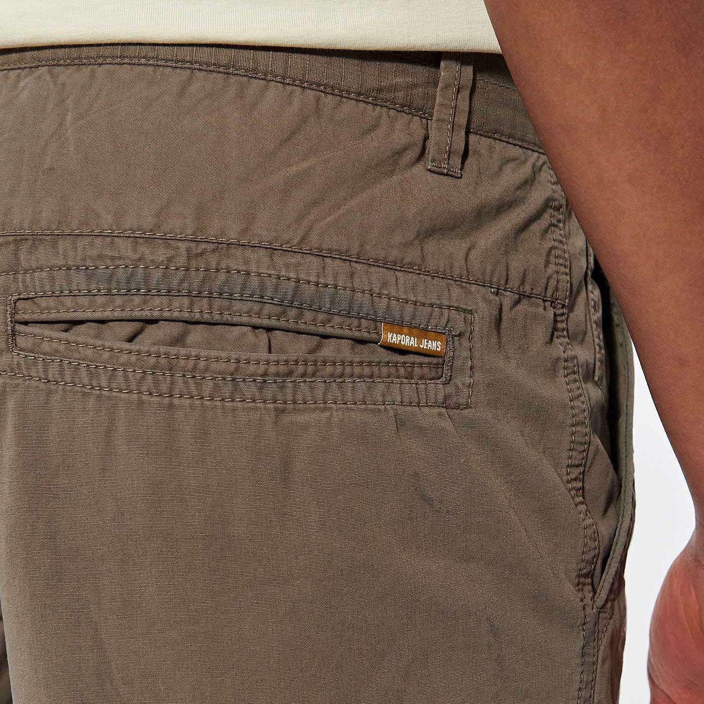 NABIL  Short kaki Homme en 100% coton