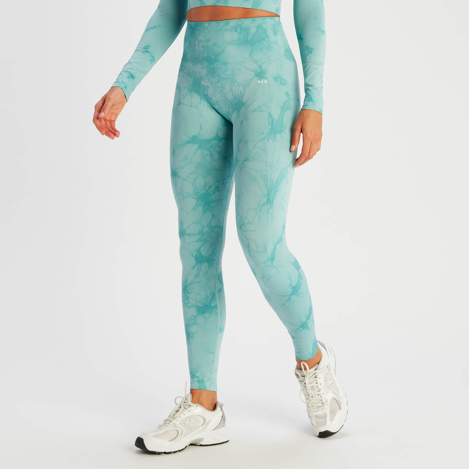 Legging sans coutures MP Shape pour femmes – Tie-dye bleu foncé