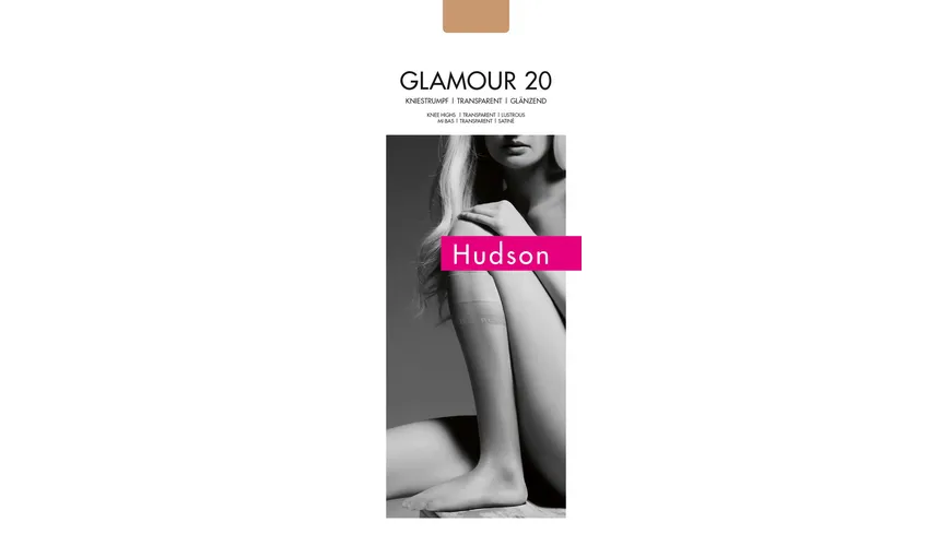 Hudson Damen Kniestrümpfe Glamour 20 DEN teint