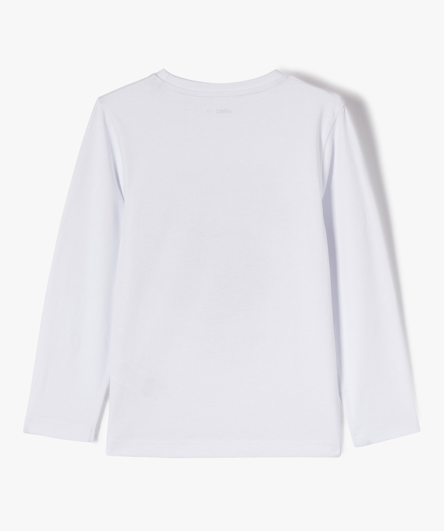 Tee-shirt à manches longues imprimé Garçon blanc | GEMO