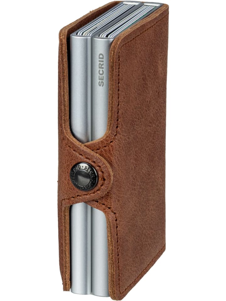 Secrid Geldbörse Twinwallet Vintage in Cognac-Silver günstig kaufen onesize