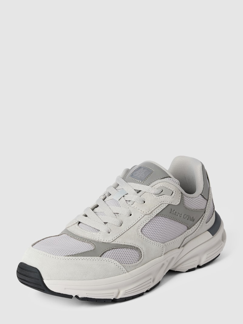Sneaker mit Label-Details Modell 'Perci' in hellgrau