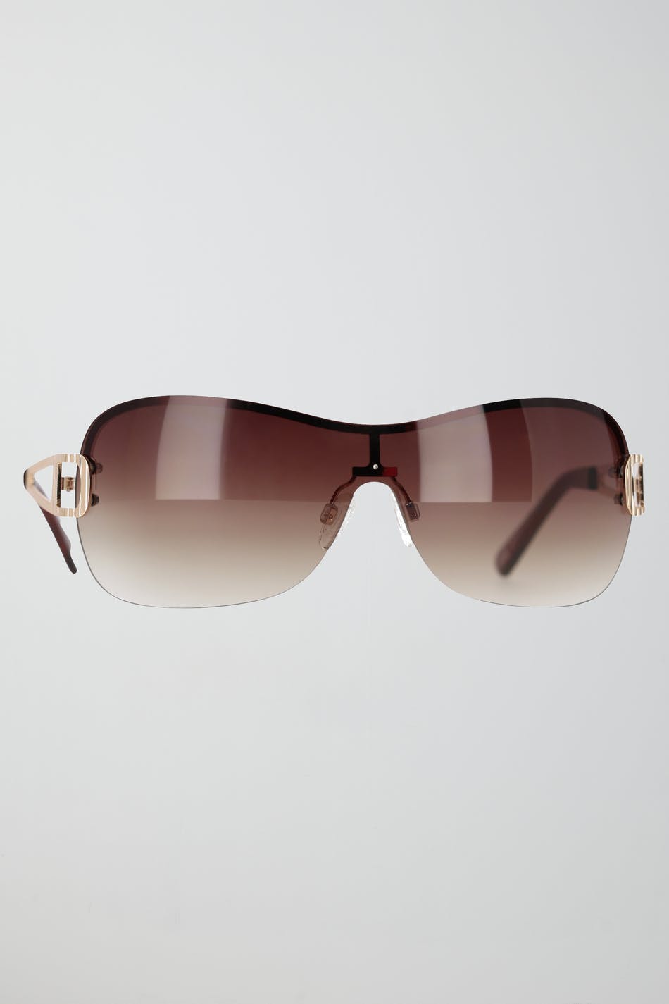Rimless visor sunglasses