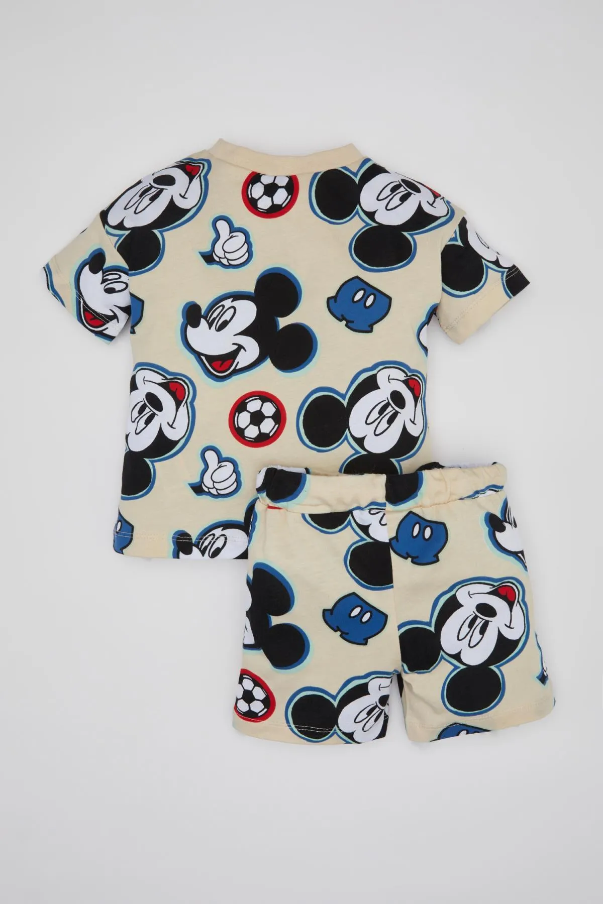 DeFacto  Baby-Jungen Disney Mickey & Minnie Kurzarm-T-Shirt Shorts 2-teiliges Set C5346a524sm