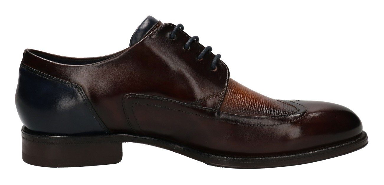 bugatti Schnürschuh mit Ziernähten
