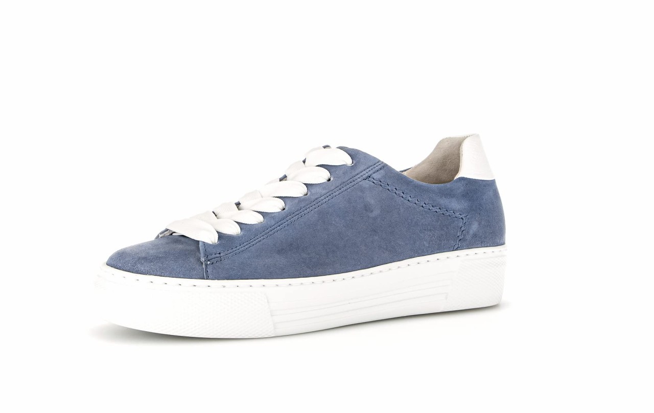 GABOR Freizeit Schnürer blau Gabor Comfort Sneaker low 46.460.26 blau