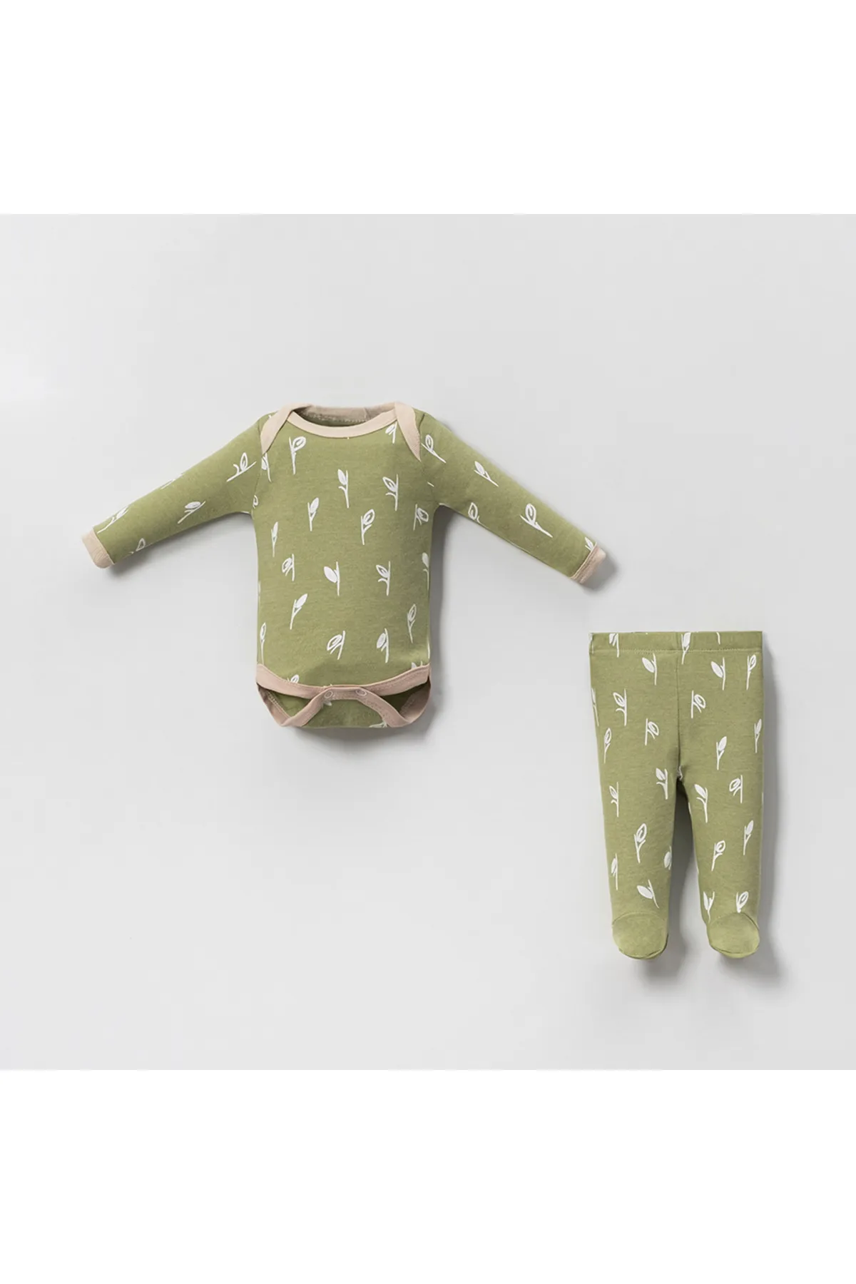 Bubito  Koala Visual Baby-Set aus schnurgebundener Baumwolle, 6-teilig, Ober- und Unterteil
