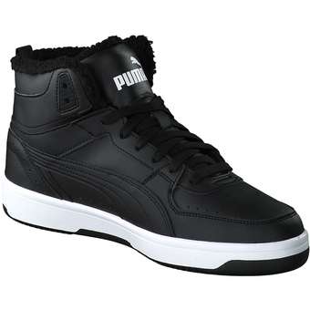 PUMA Rebound JOY Fur Sneaker in schwarz