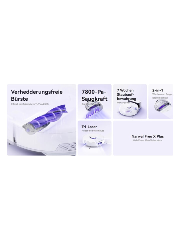 Narwal Saugroboter Freo X plus in weiß günstig kaufen onesize