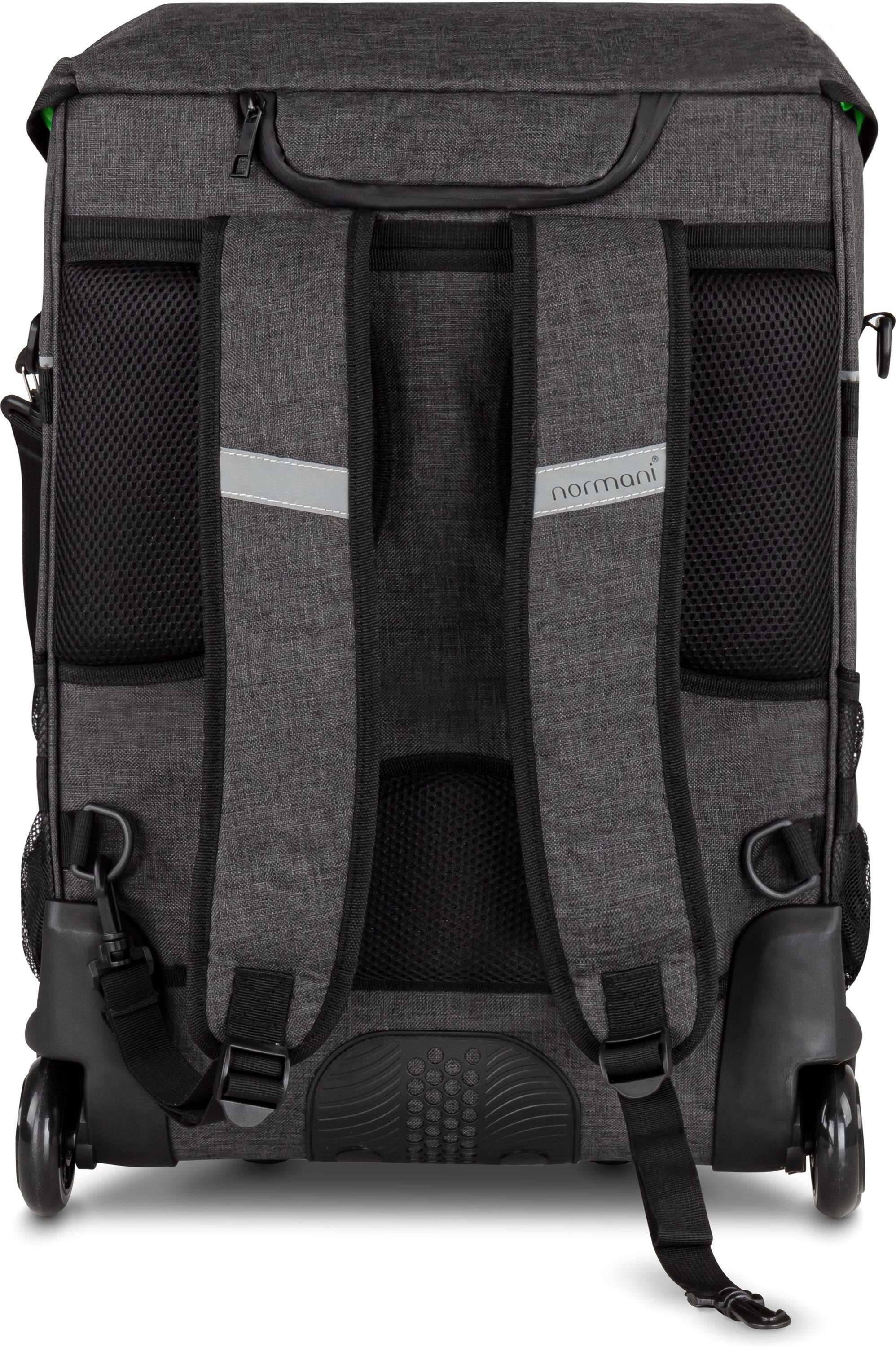 normani Reisetasche Rucksack-Trolley Handgepäck Nara, Reisetasche 3-in-1 in Handgepäckgröße