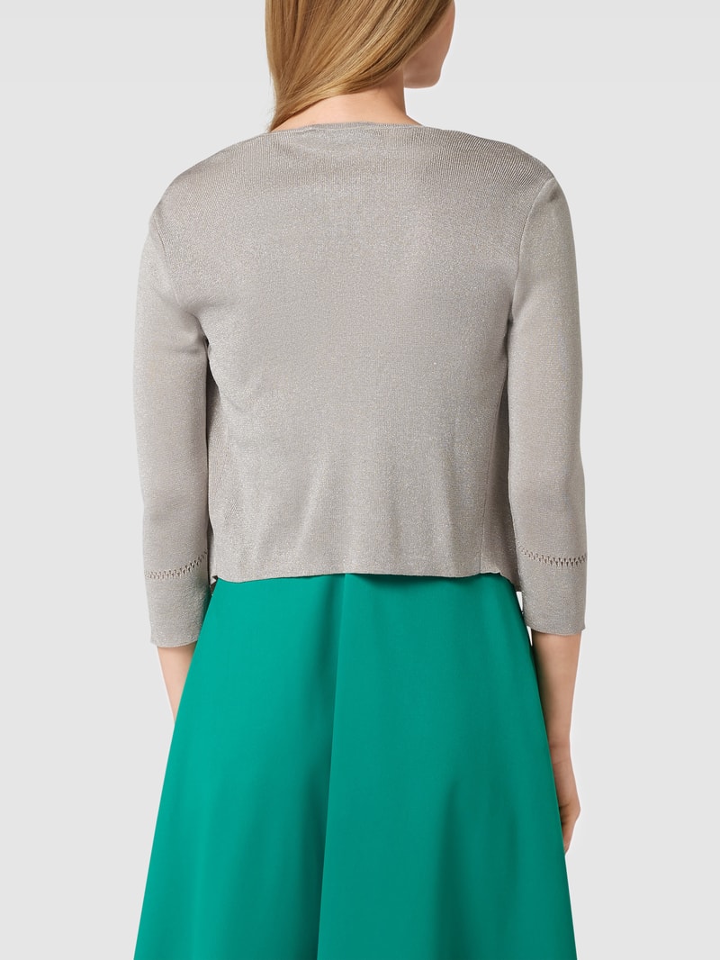 Cocktailjacke mit Effektgarn in beige