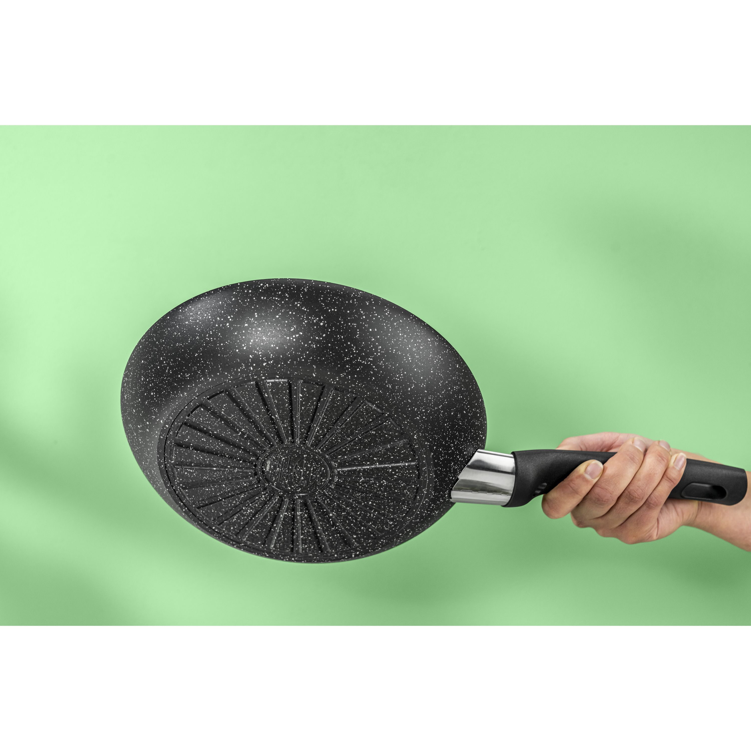 Bratpfanne 24 cm, Aluminium, Schwarz