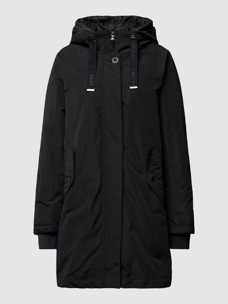 Jacke mit Kapuze in schwarz