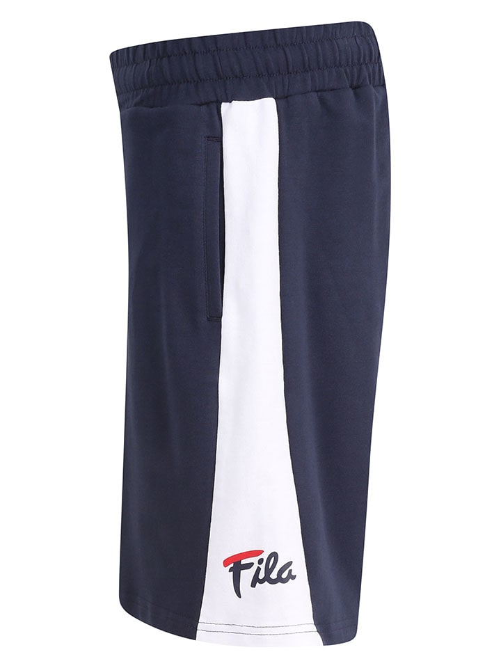 Fila Shorts in Dunkelblau/ Weiß günstig kaufen