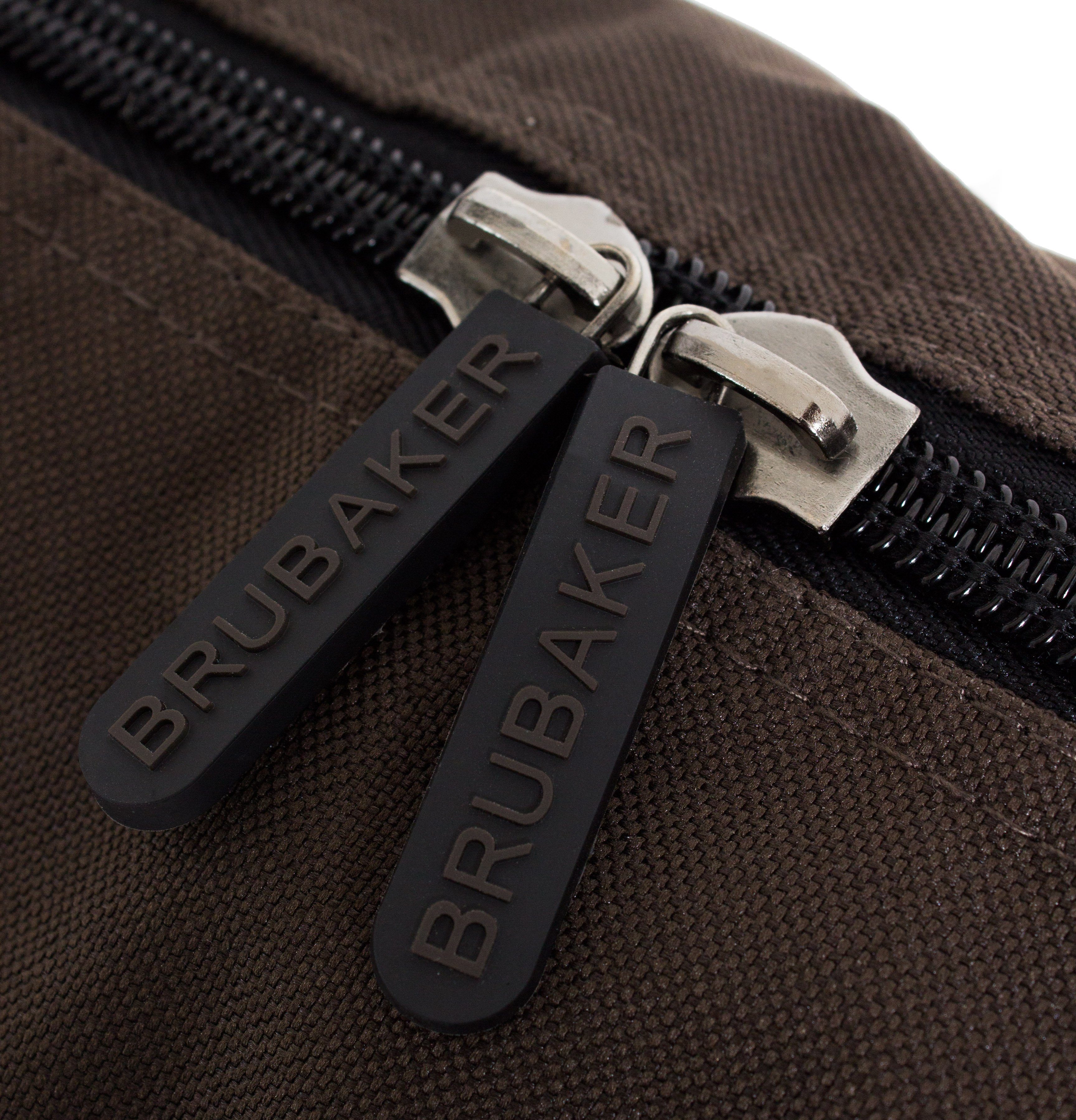 BRUBAKER Sporttasche Carver Champion Skitasche Braun (1-tlg., reißfest und schnittfest), gepolsterter Skisack mit Zipperverschluss, Skibag Ski Tasche für Skier und Skistöcke