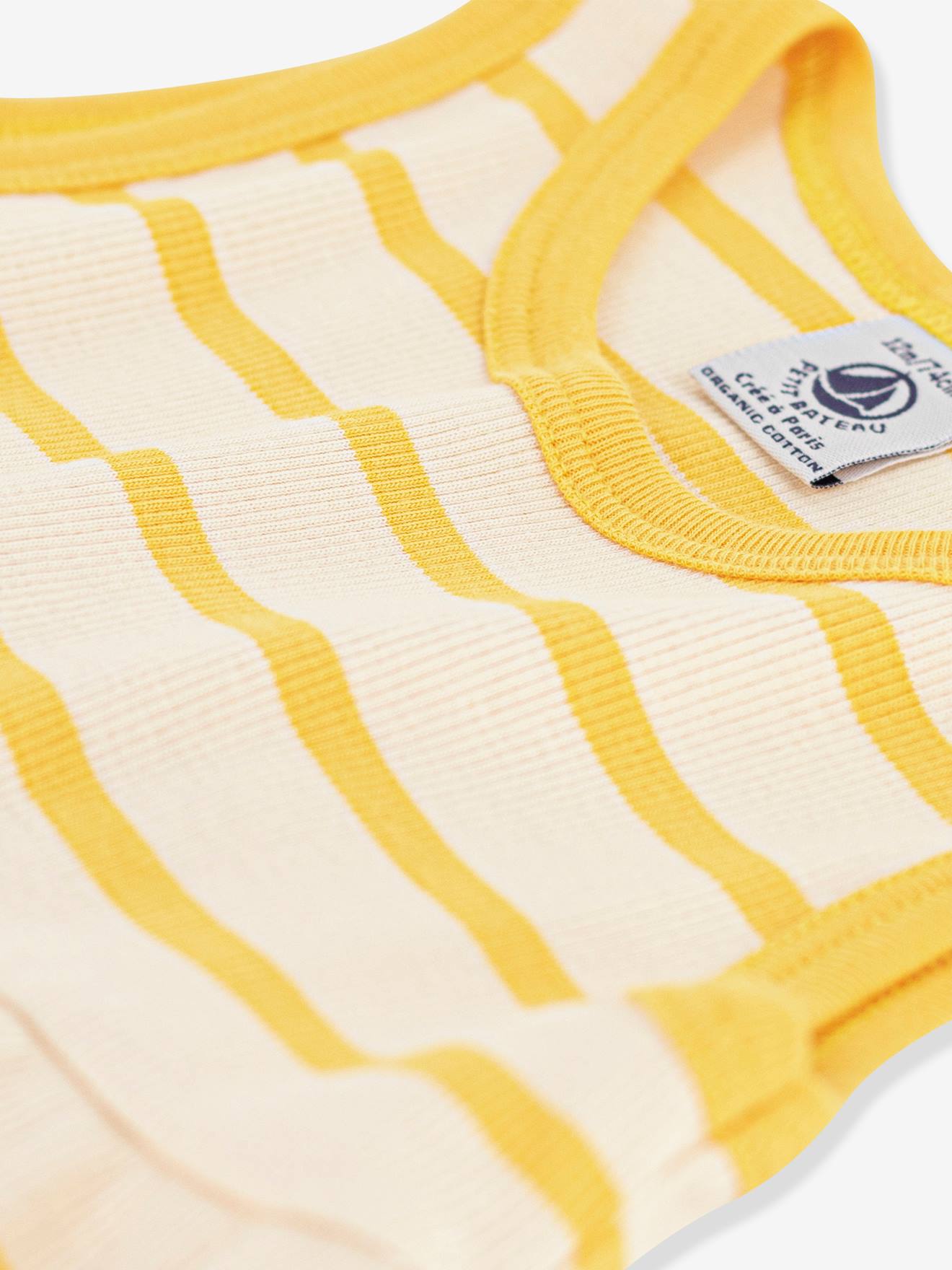 Petit Bateau Mädchen Baby Kleid PETIT BATEAU, Bio-Baumwolle - beige