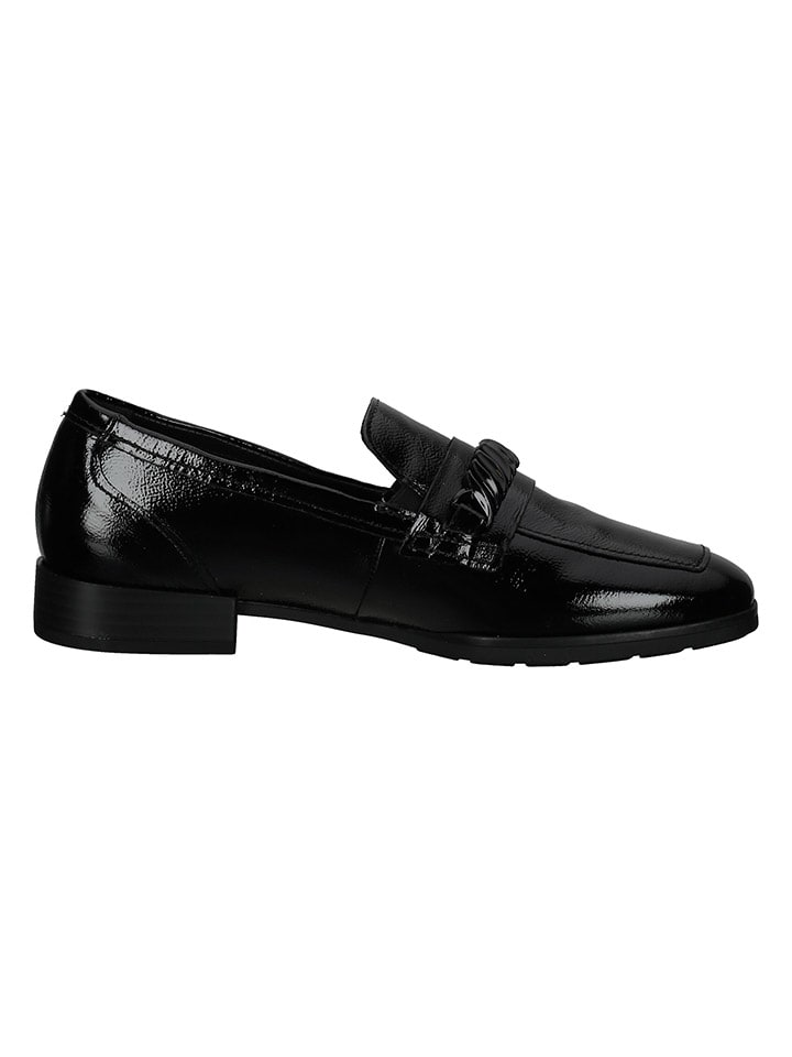 Gabor Leder-Slipper in Schwarz günstig kaufen