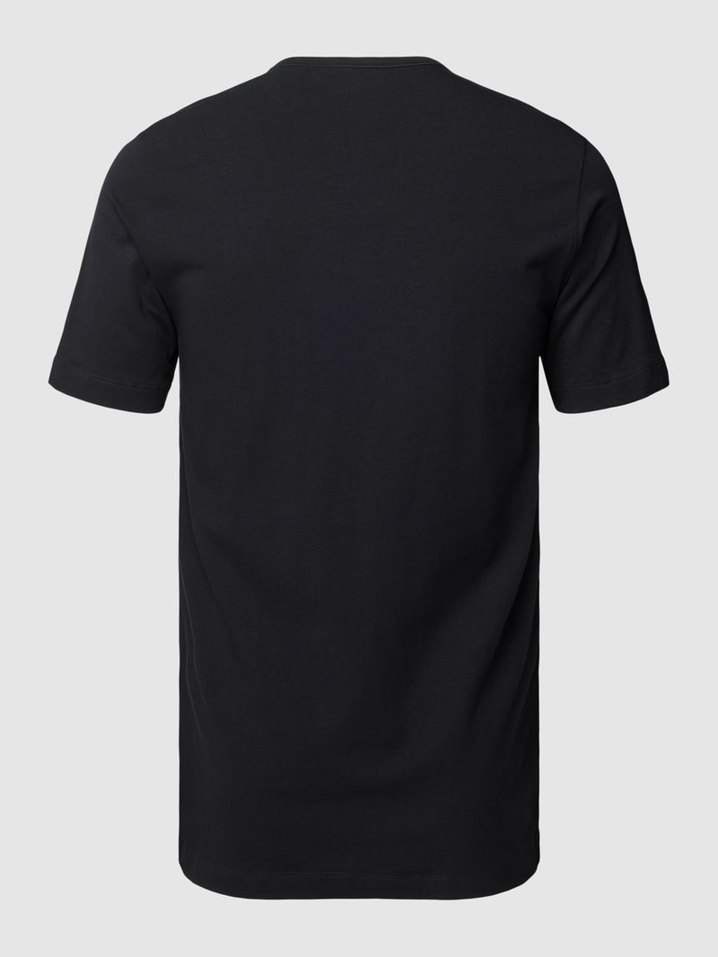 T-Shirt mit Rundhalsausschnitt im 2er-Pack in schwarz