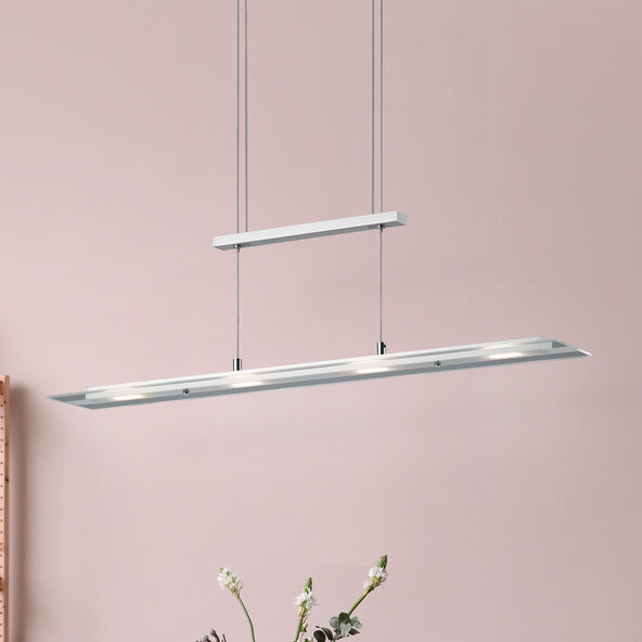 LED-Pendelleuchte Milos, nickel-matt