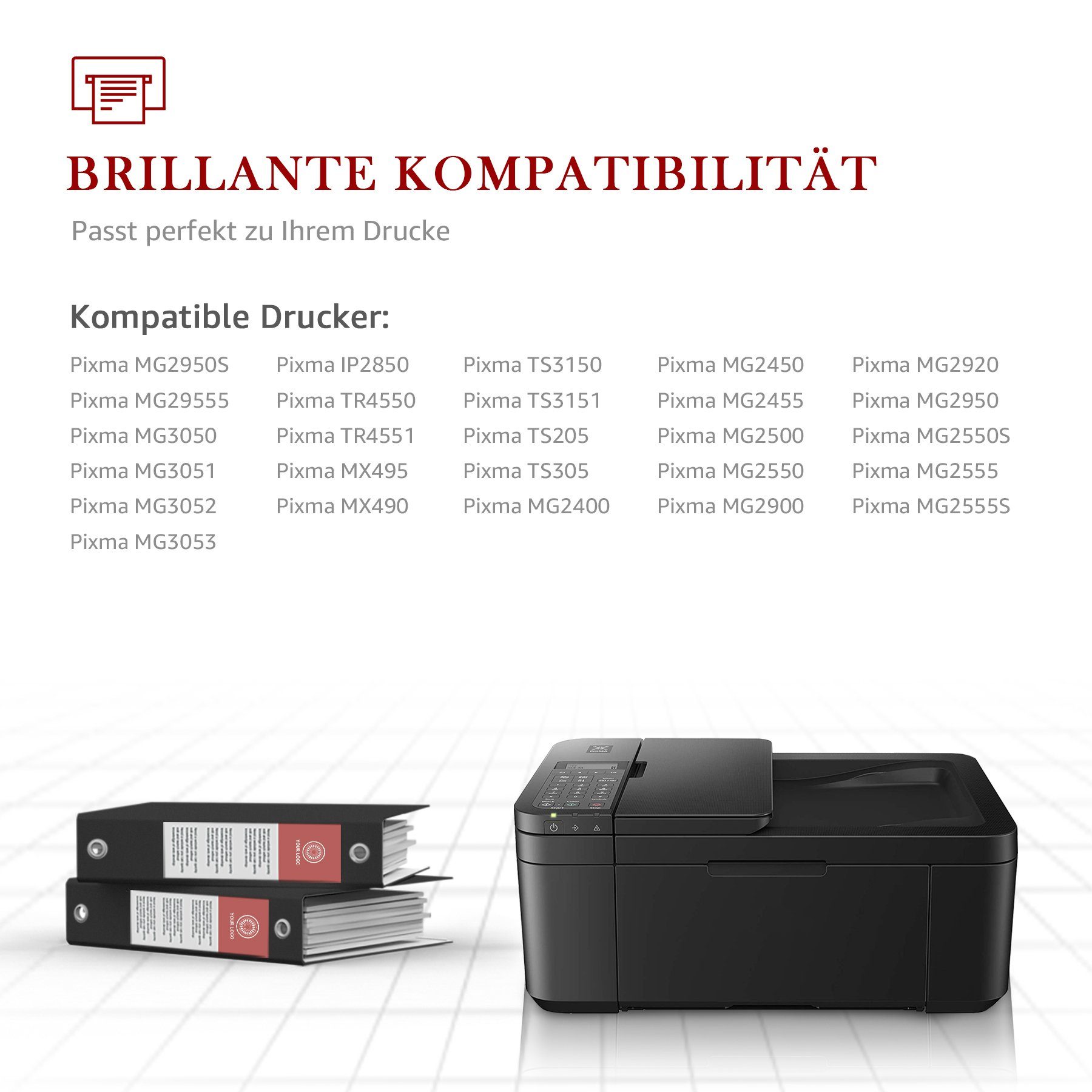Toner Kingdom für CANON PG-545XL CL-546XL 545 546 canon druckerpatrone Tintenpatrone (PIXMA MG2450 MG2550 MG2550S MG2950 MG3050, TS205 TS305 iP2850 MX495 TS3150)